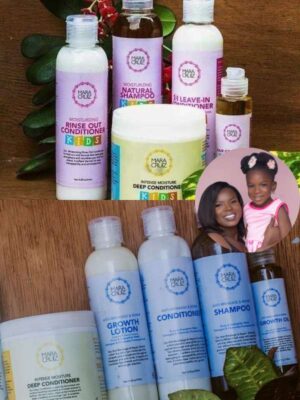 Mum on Relaxed Hair and her child
